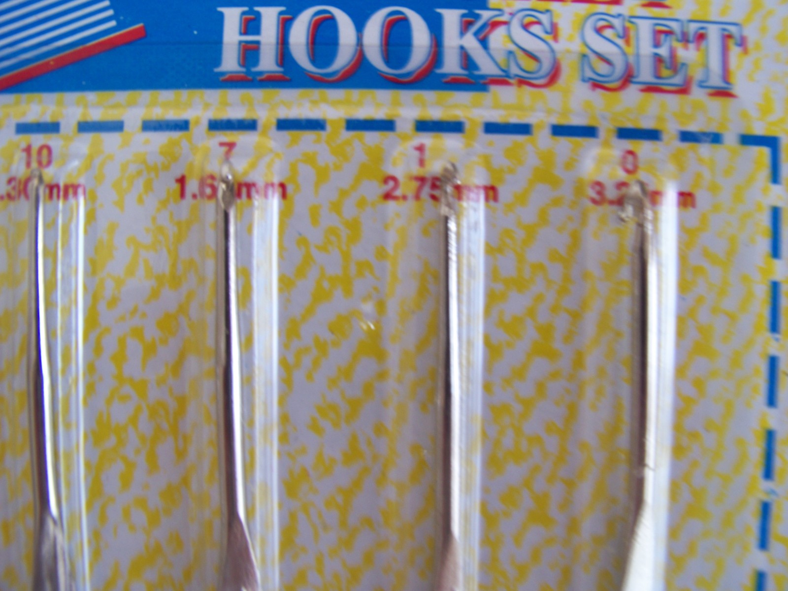 Sterling Crochet Hooks, set of 4, sizes 10, 7, 1 and 0, steel/metal
