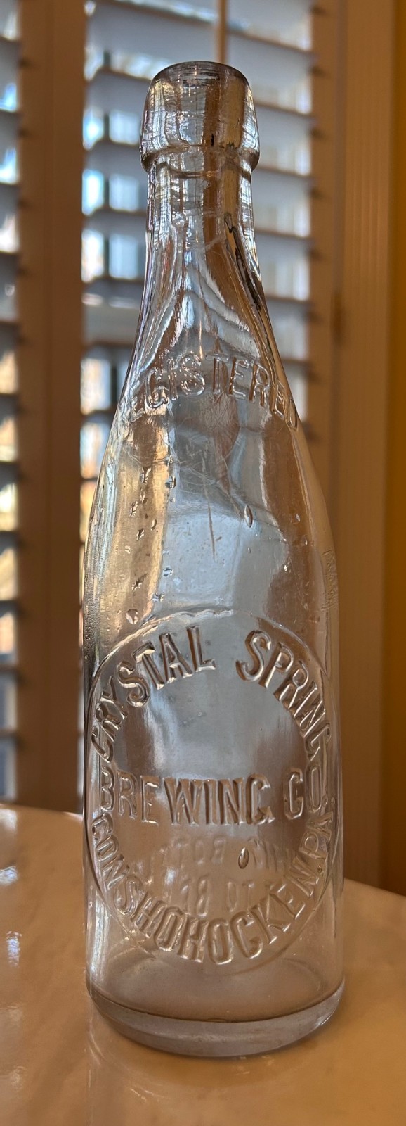 Vintage Crystal Spring Brewing Co. Beer Bottle (Conshohocken, PA.)