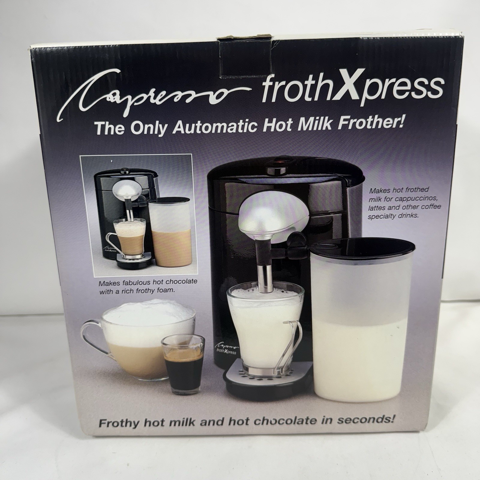 Capresso FrothXpress 201 Cappuccino Latte Mocca Milk Frothing Machine RED