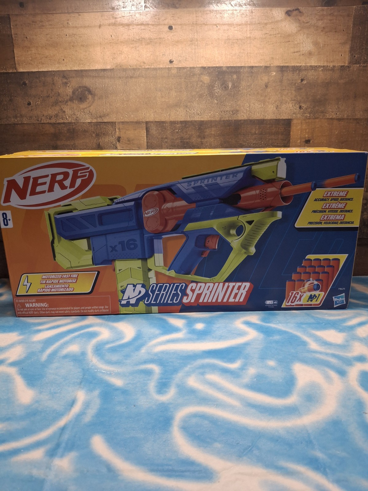 🔥Nerf🔥N Series Sprinter💥Motorized💥 Blaster( 16 Nerf N1 Darts Included)