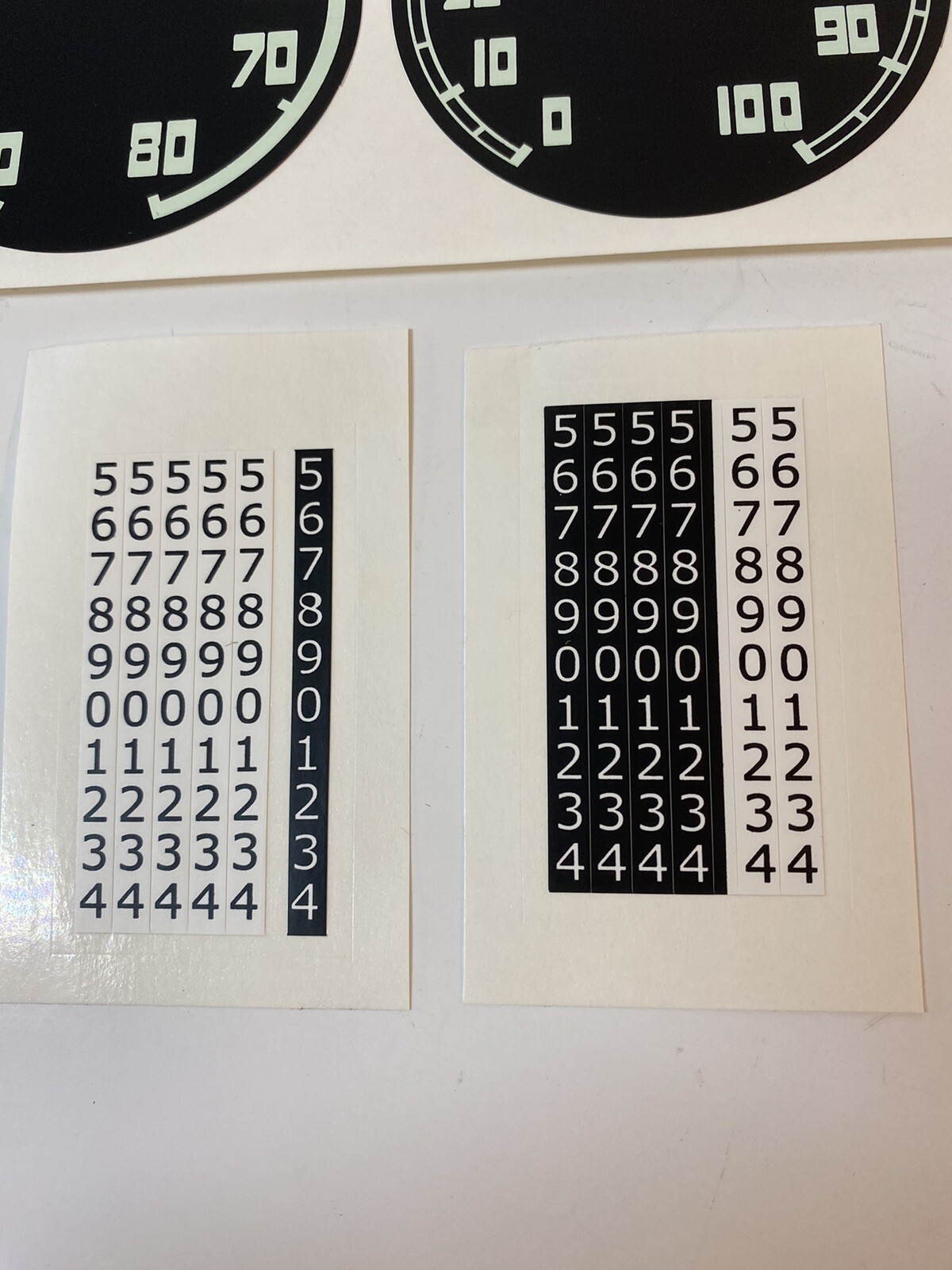 1954 1955 1956 1957 1958 1959 GMC Truck GAUGE CLUSTER Decal Refacing Set