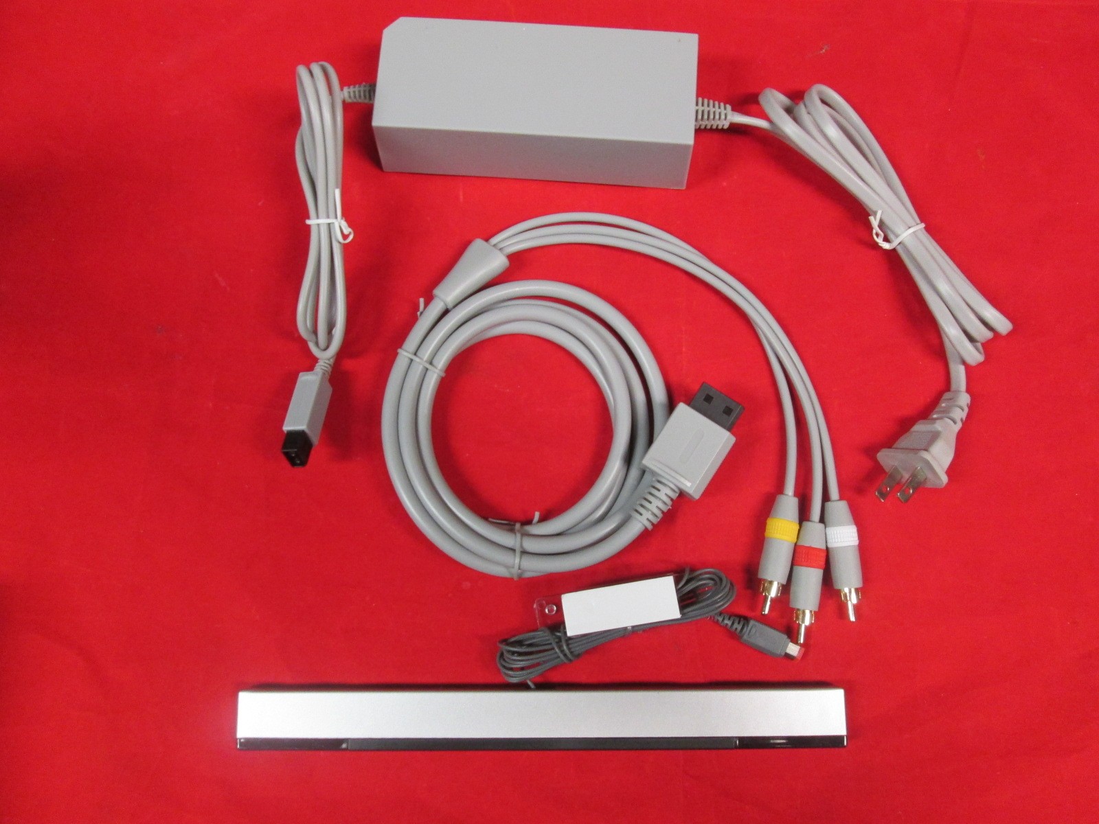 Complete Hookup Connection Kit Composite AV Cable Power Cord Sensor Bar For 0473