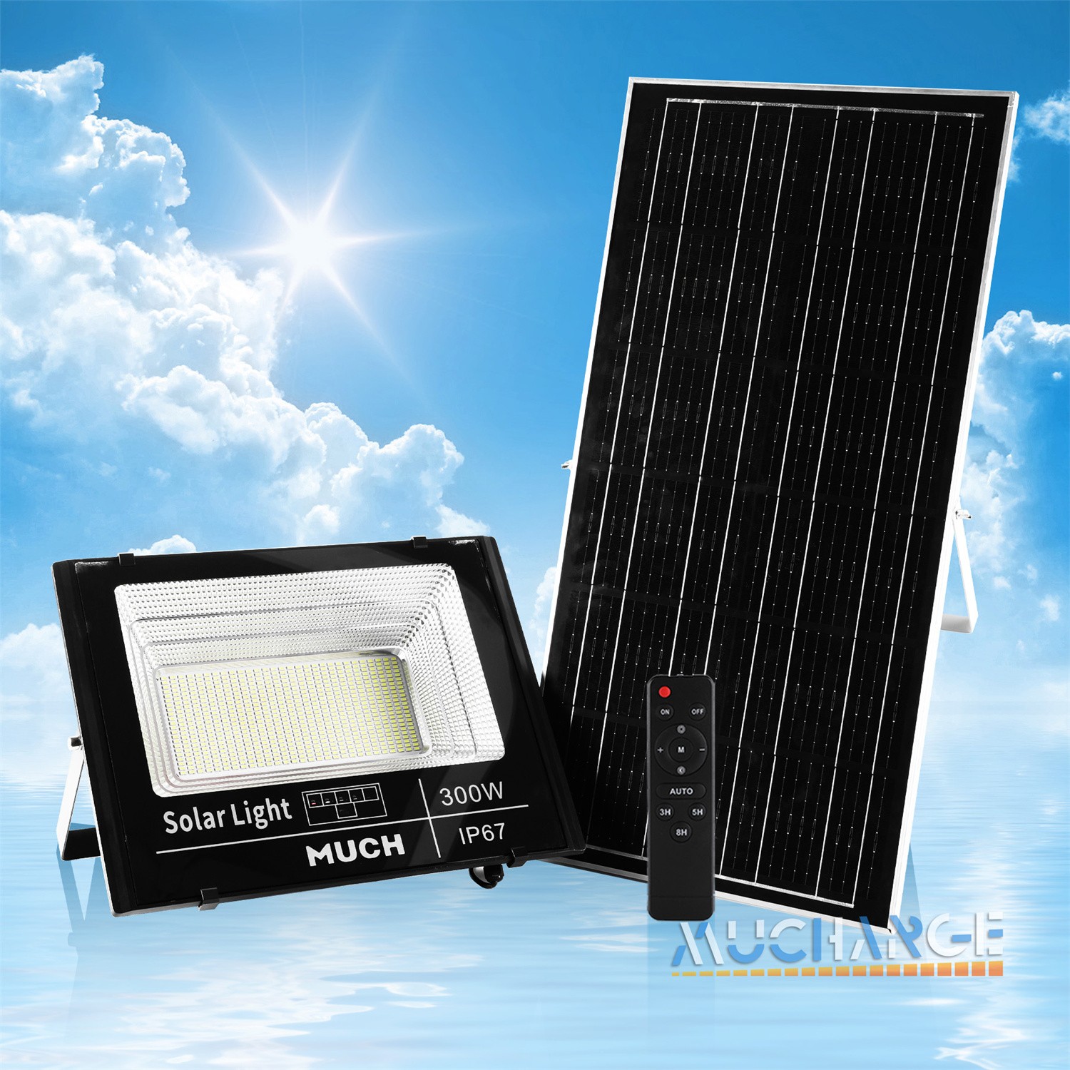 12000000LM Commercial LED Solar Light Solar Floodlight Wall Super Bright Lamp