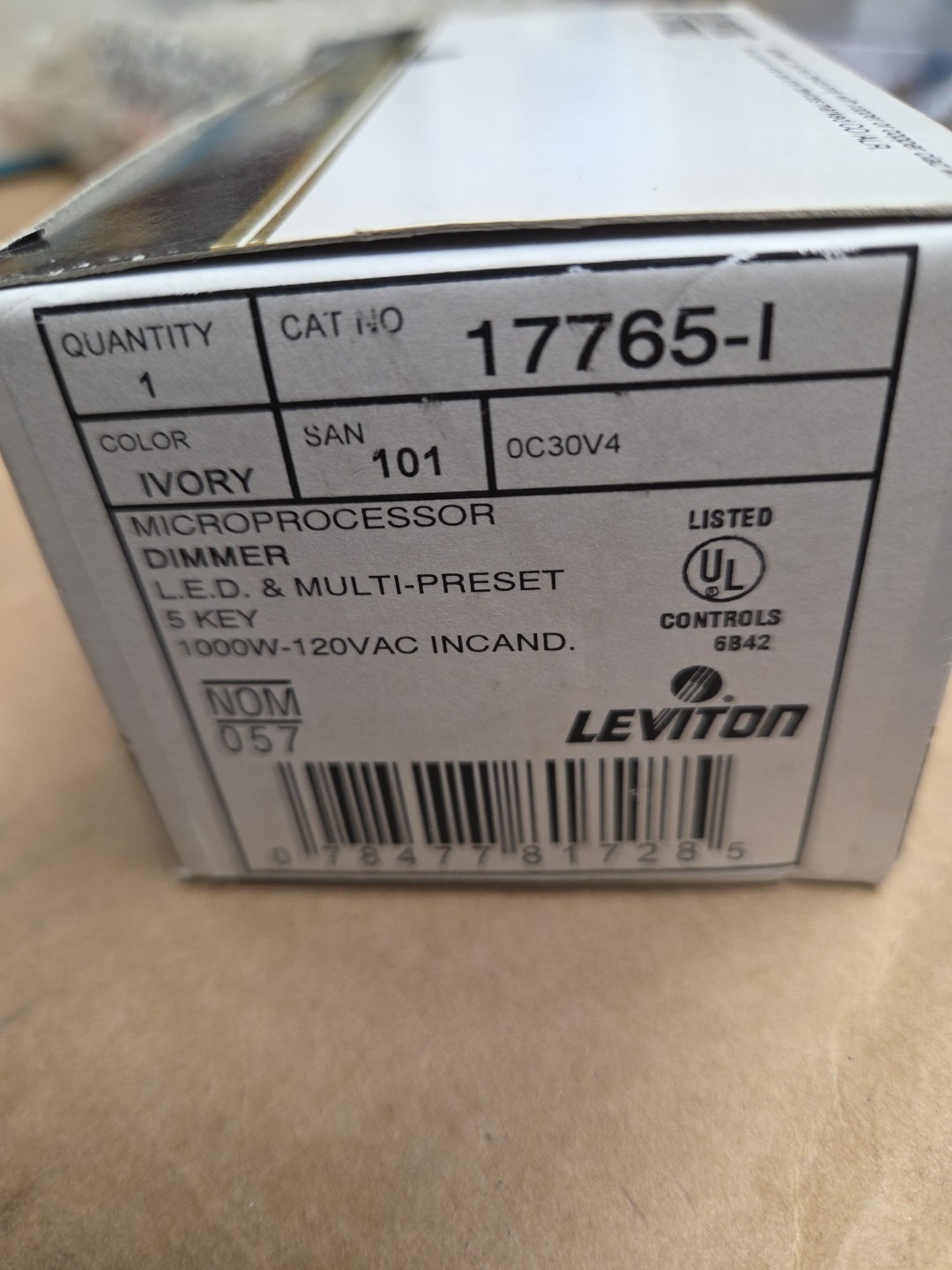 Leviton 17765-I Microprocessor Dimmer NEW