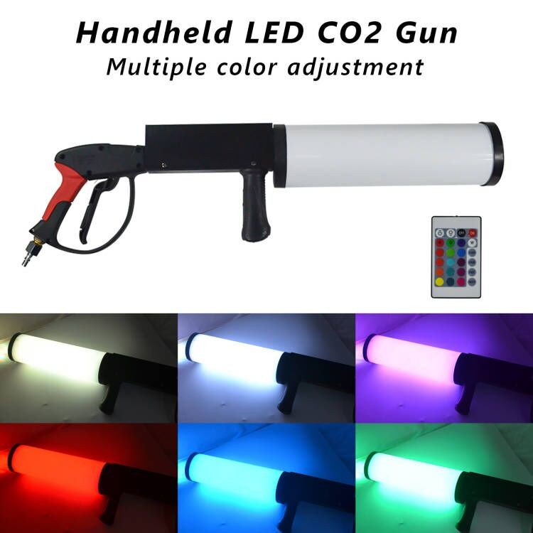 LED CO2 Gun Cryo Fog Stage Effect CO2 Jet Machine With 3M CO2 Hose | USA STOCK
