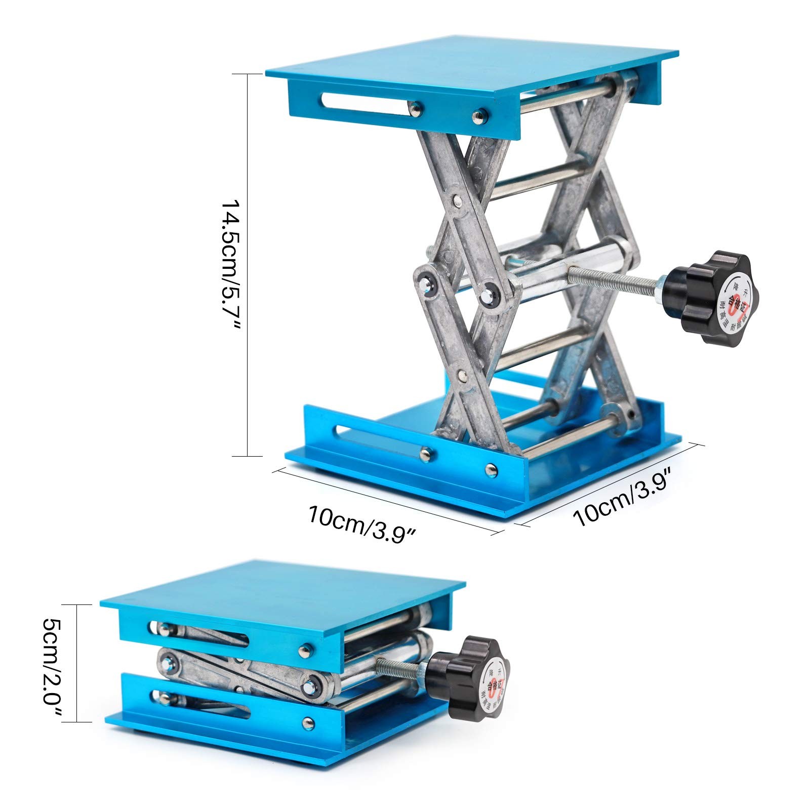 Lab Jack Stand Table Lift, Aluminium Oxide Laboratory Support Jack Platform L...