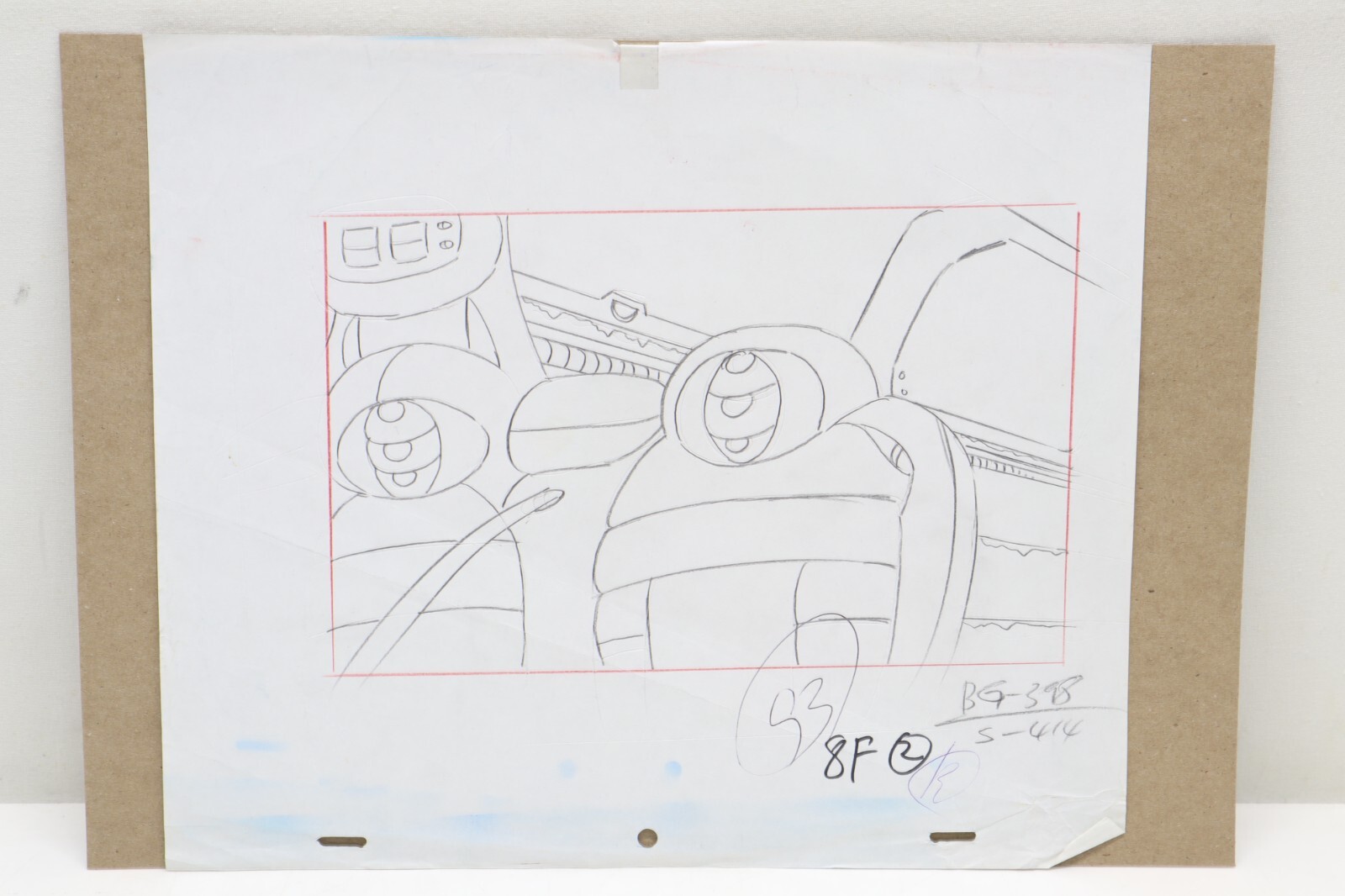 Original Hand Painted Animation Production Background & Sketch (232-37)