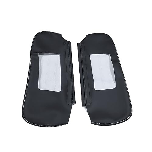 Black Car Sun Visor Cover, Left & Right Side Sun Visor Skin Pair Fits for