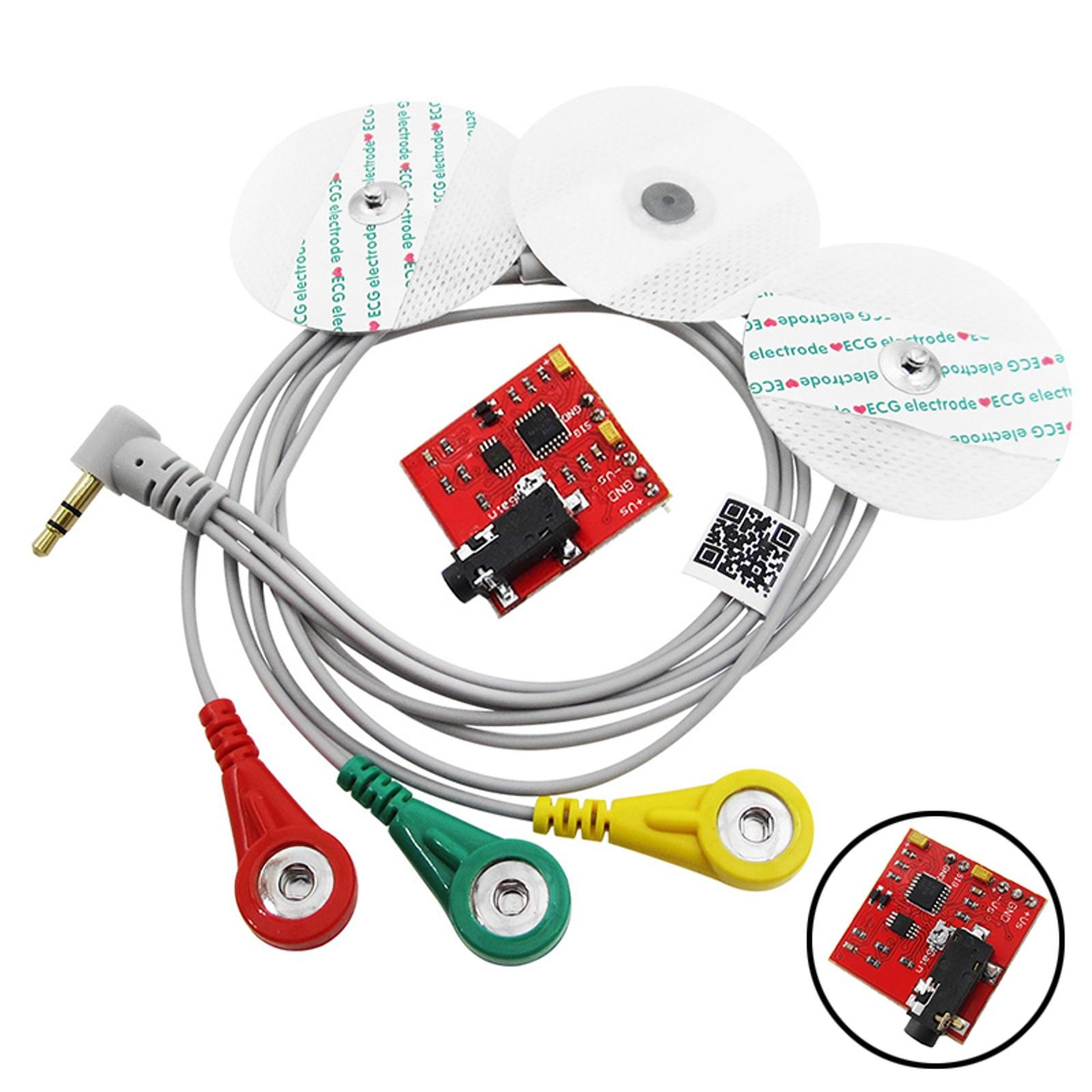 Electromyogram EMG Muscle Sensor Board EMG Cable Disposable Surface Electrode