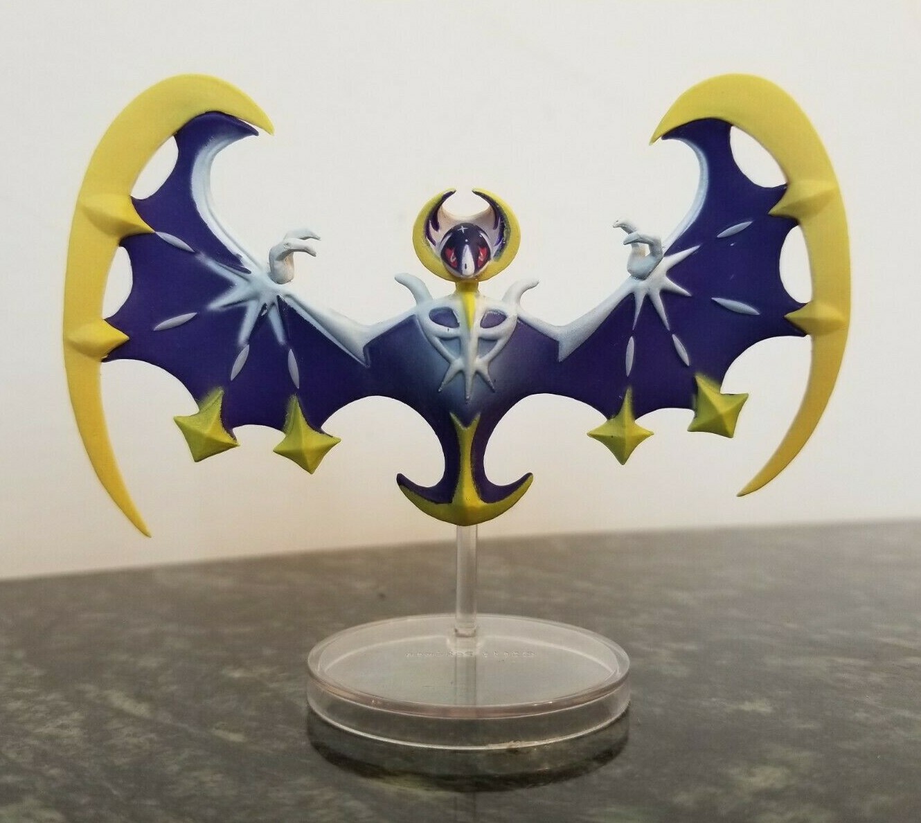 Pokemon Lunala Collectible Figure w/ Stand (from Sun and Moon Alola TCG box) NEW