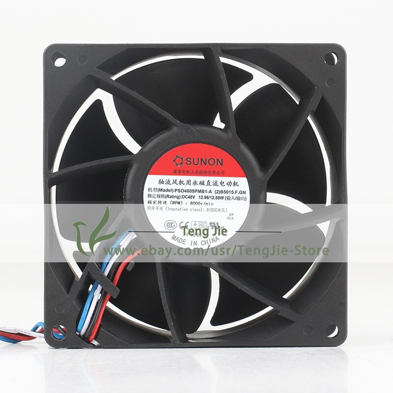 Sunon PSO4809PMB1-A DC48V 3.72A 12.88W 9038 90x90x38mm 4-Wire Original Axial Fan