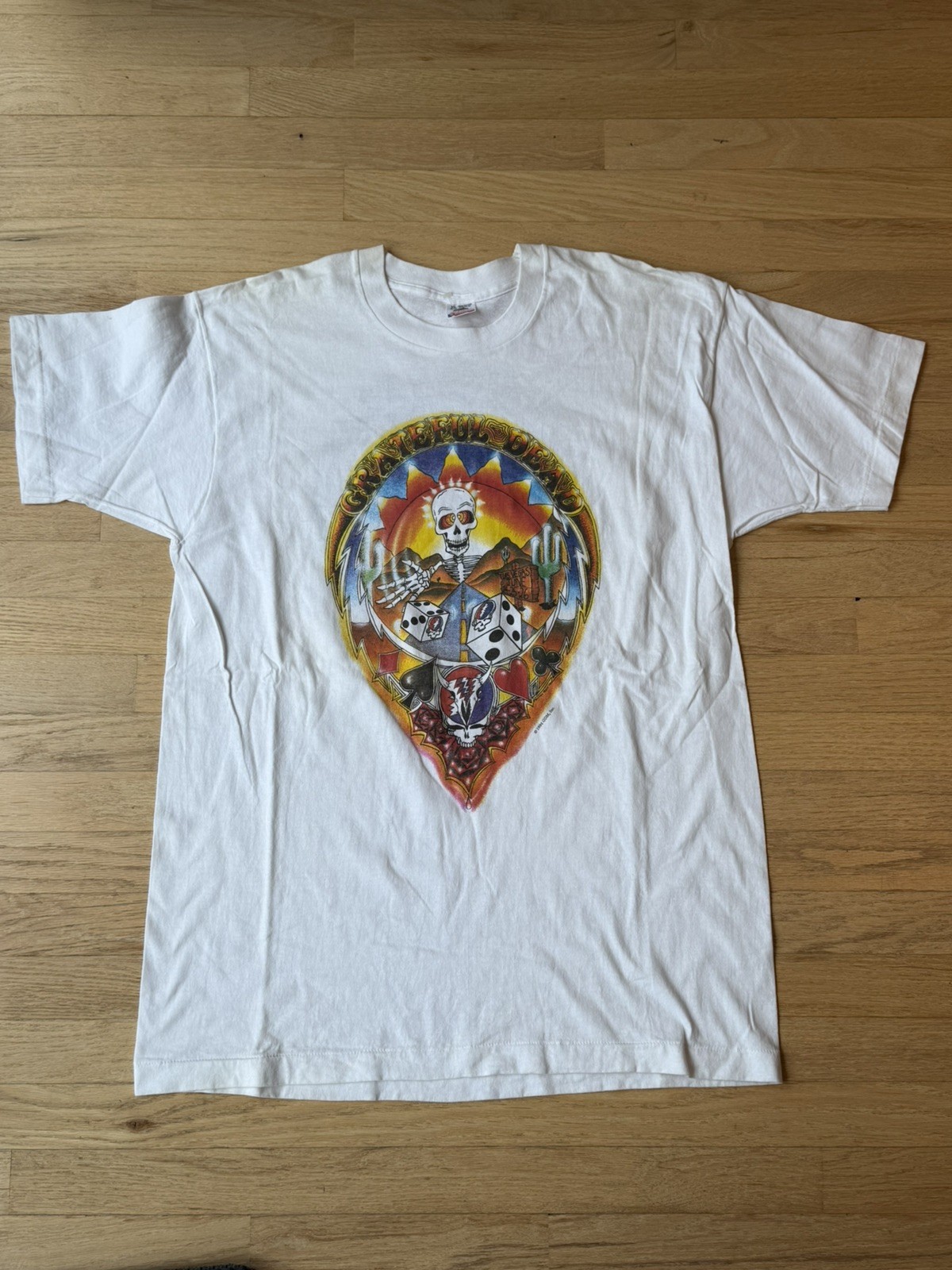 Grateful Dead Las Vegas Silver Bowl 1994 White XL T-Shirt vintage original