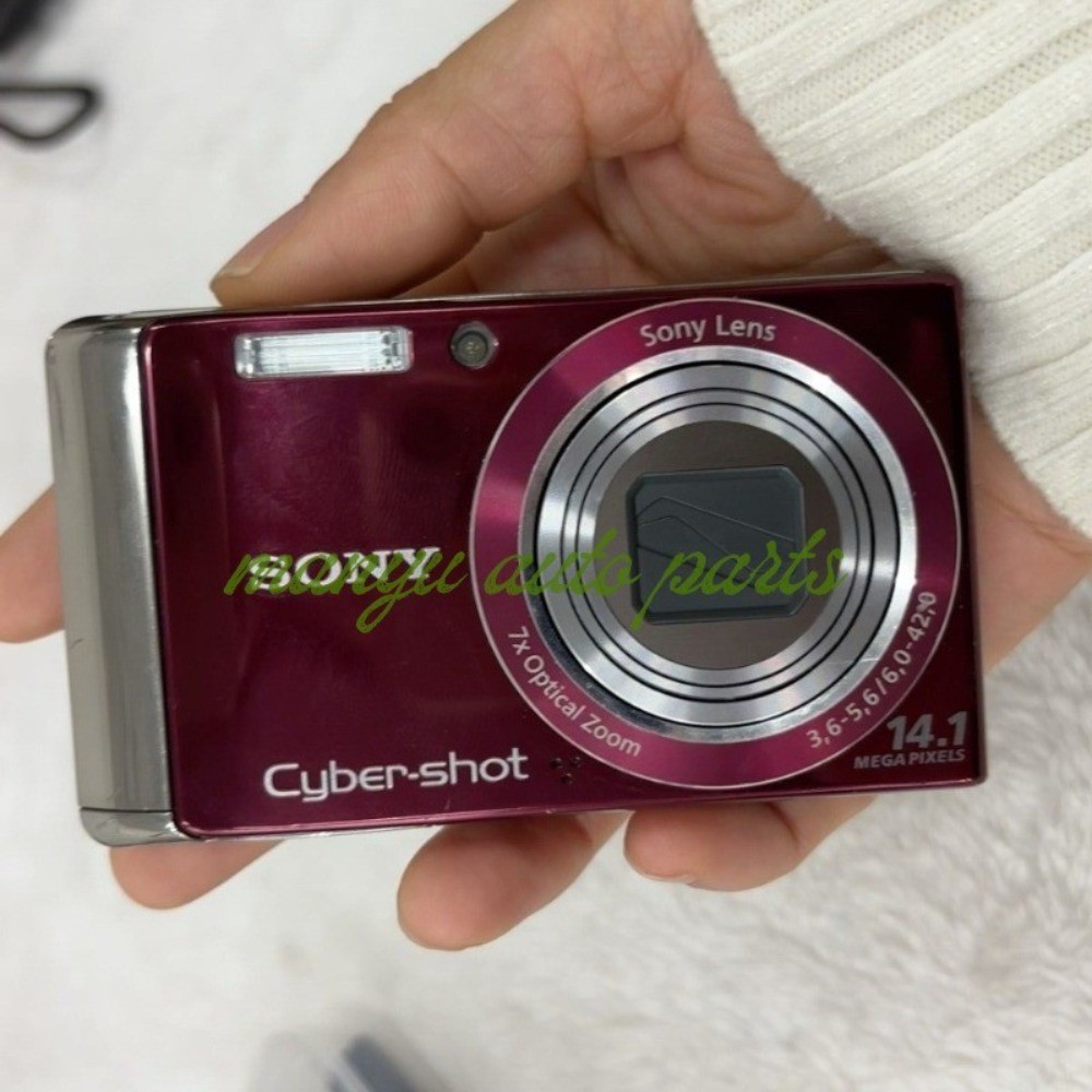 Sony Cyber-shot DSC-W370 CCD Vintage Digital Camera 14.1MP 7x Optical Zoom Red
