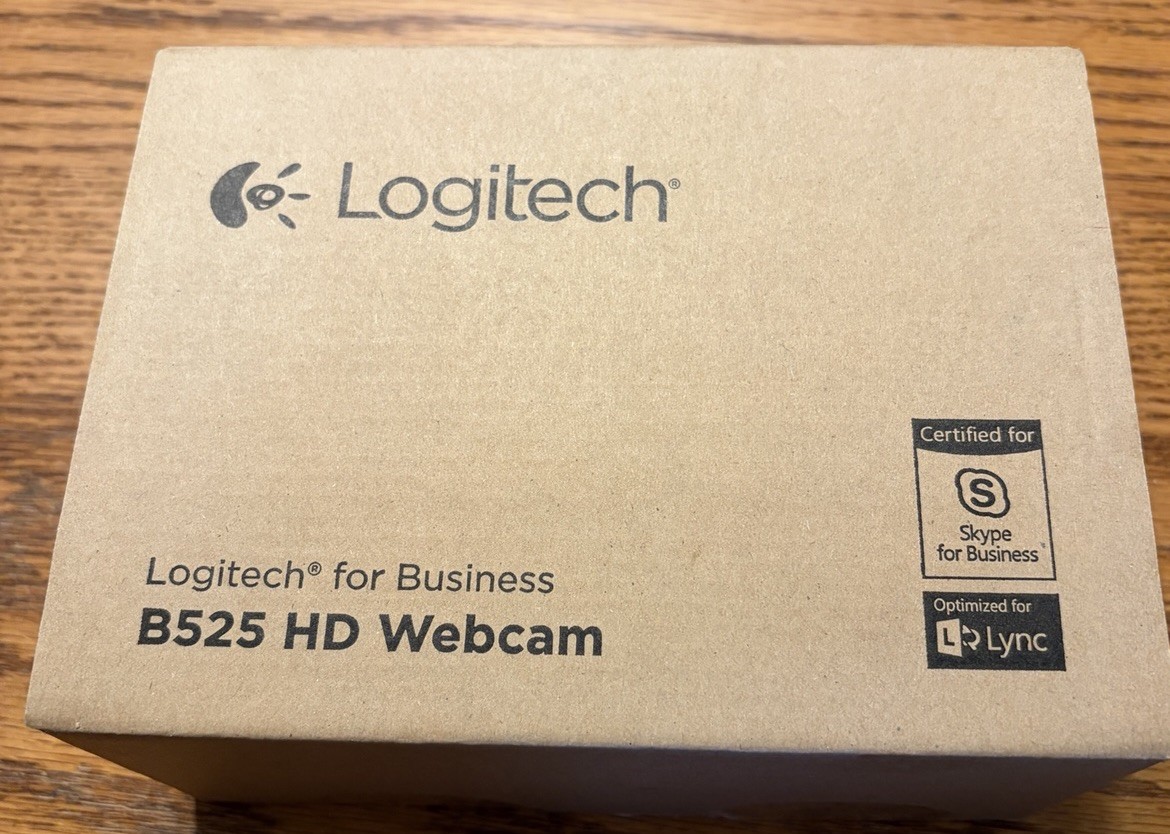 Logitech B525 HD 720p Autofocus Webcam w/ Built-in Mic Open Box