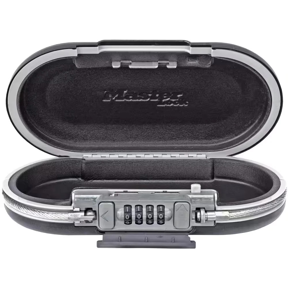 Master Lock 5900D Portable Combination Safe Black Resettable Security Box
