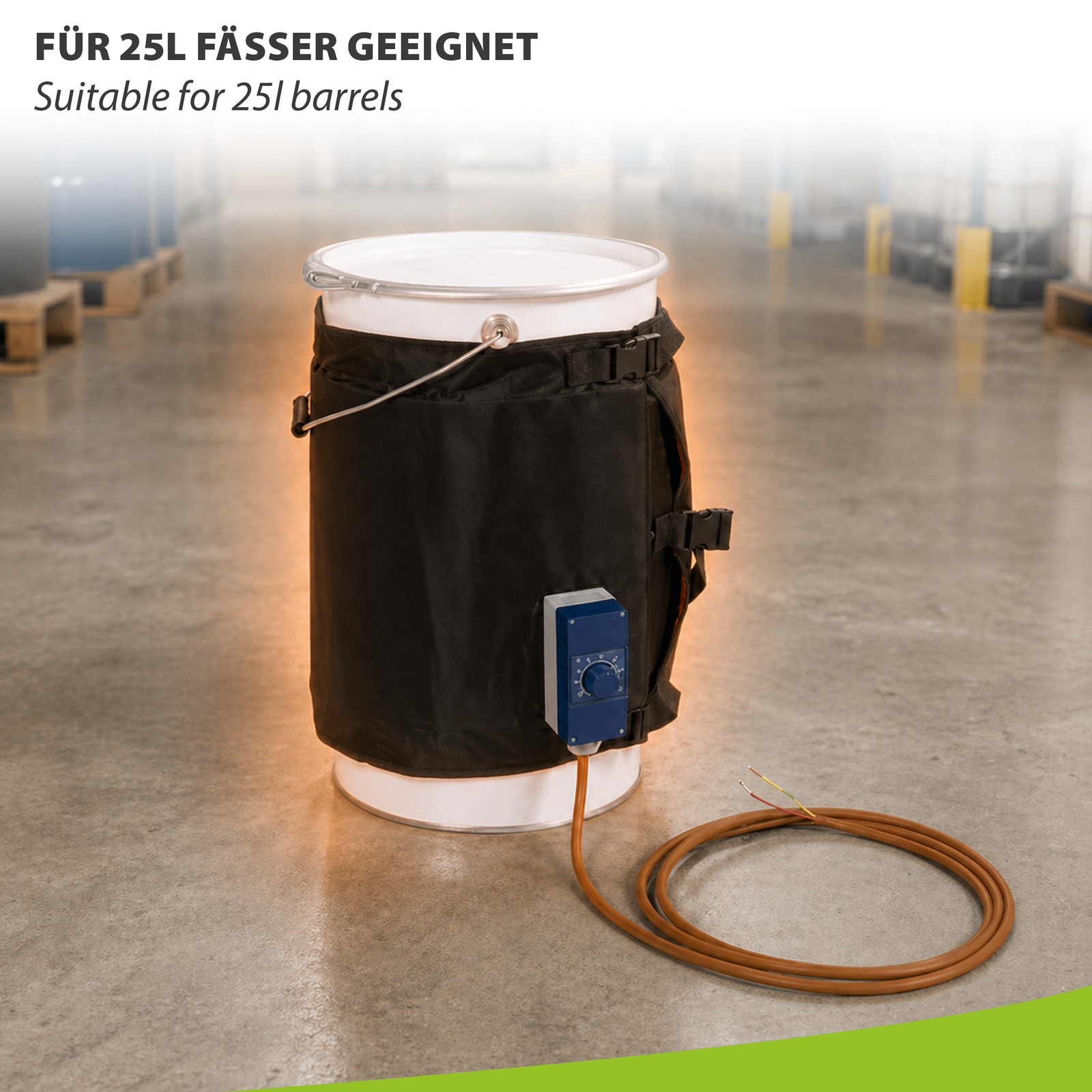 Warmset wrapper 0-150 °C heater container heating set