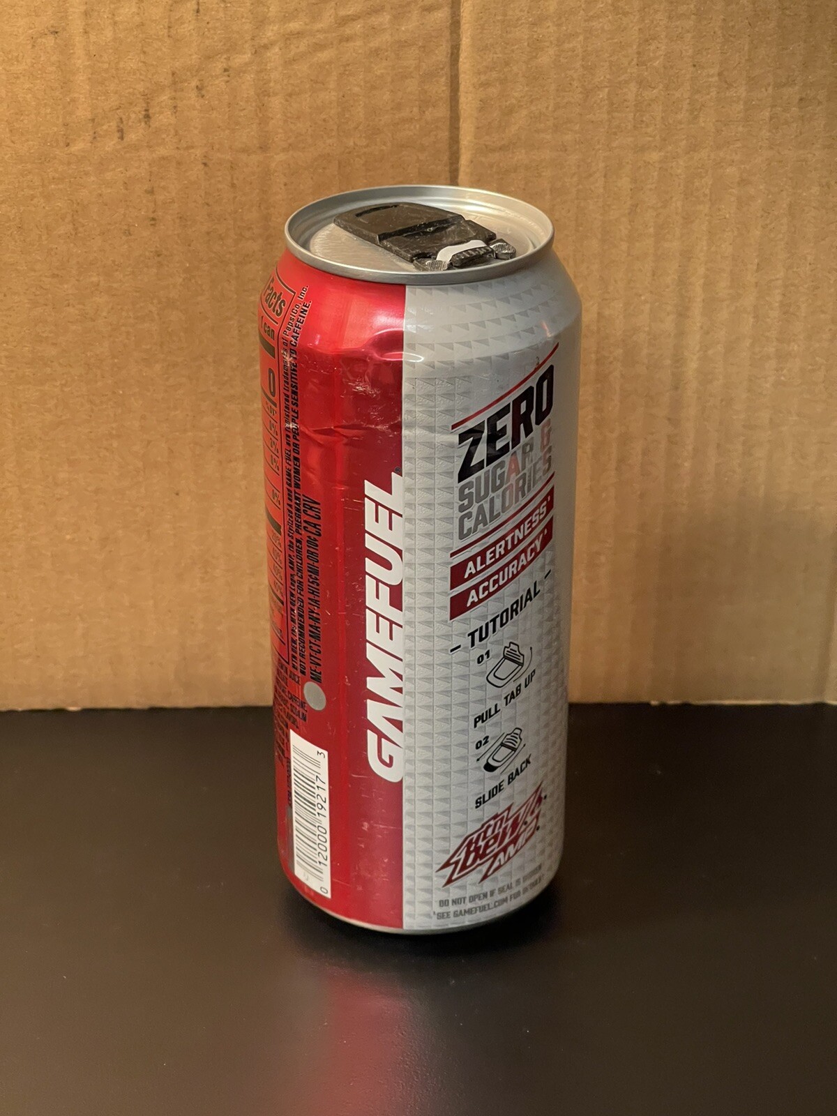 Mountain Dew Amp Game Fuel Zero Sugar Raspberry Lemonade Full 16oz Can