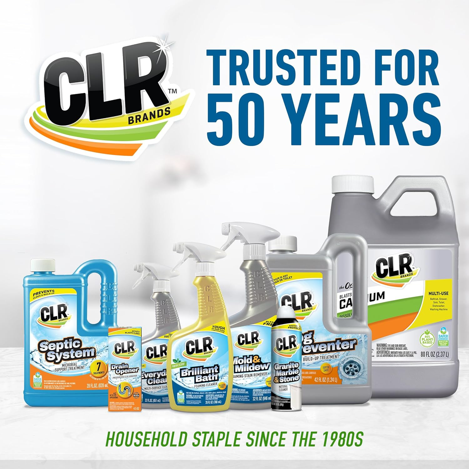 CLR Brands® Calcium, Lime & Rust Remover, Blasts Calcium, Dissolves Lime Deposit