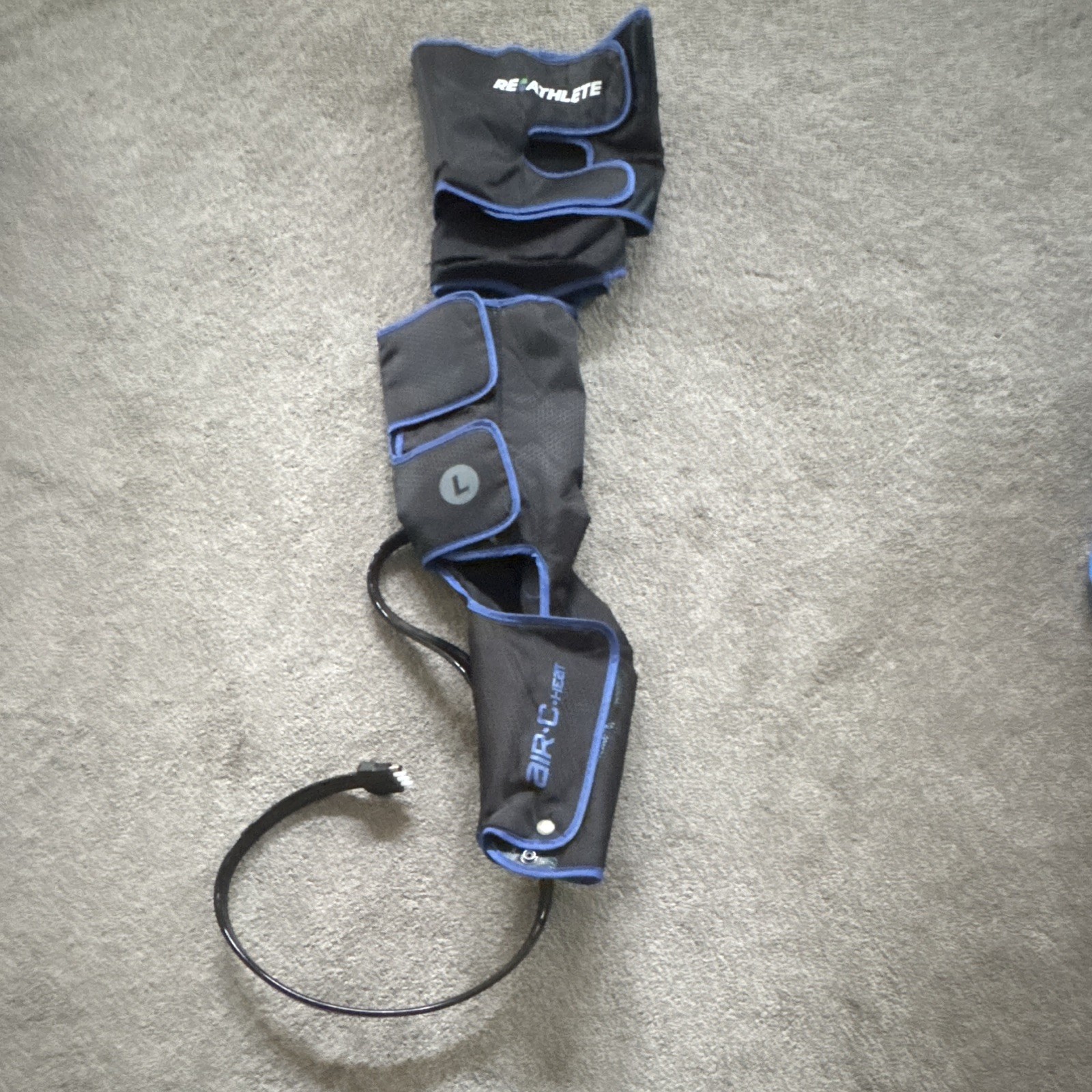 REATHLETE AIR-C Air Compression Leg Massager w/ Controller Case Black/Blue