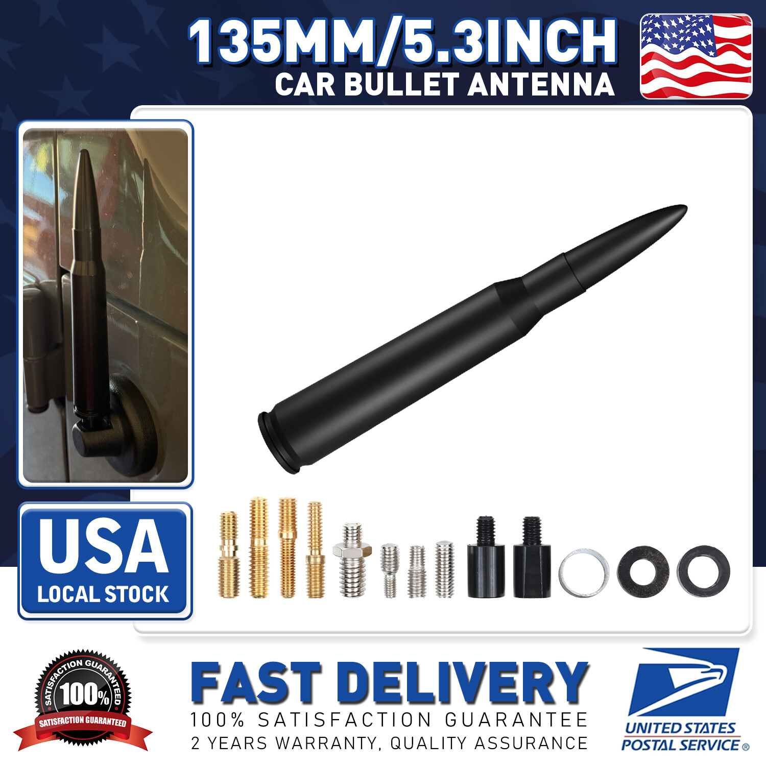 5.3" Short Bullet Antenna Radio FM/AM Antena Fits For Nissan Rogue TITAN Xterra