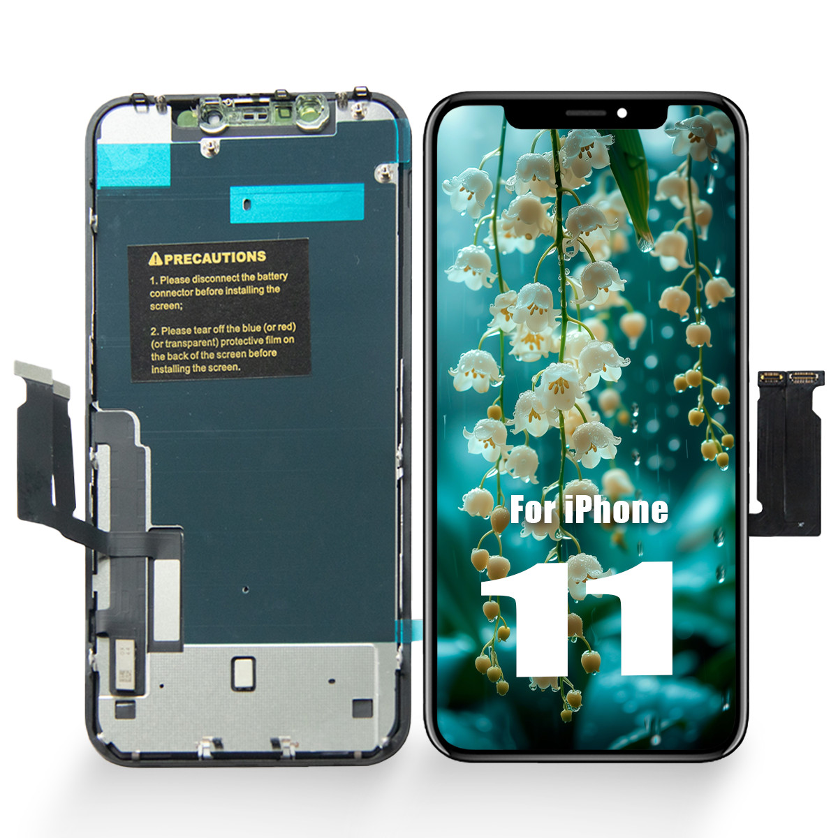 For iPhone 11 LCD Display Touch Screen Digitizer Assembly Frame Replacement