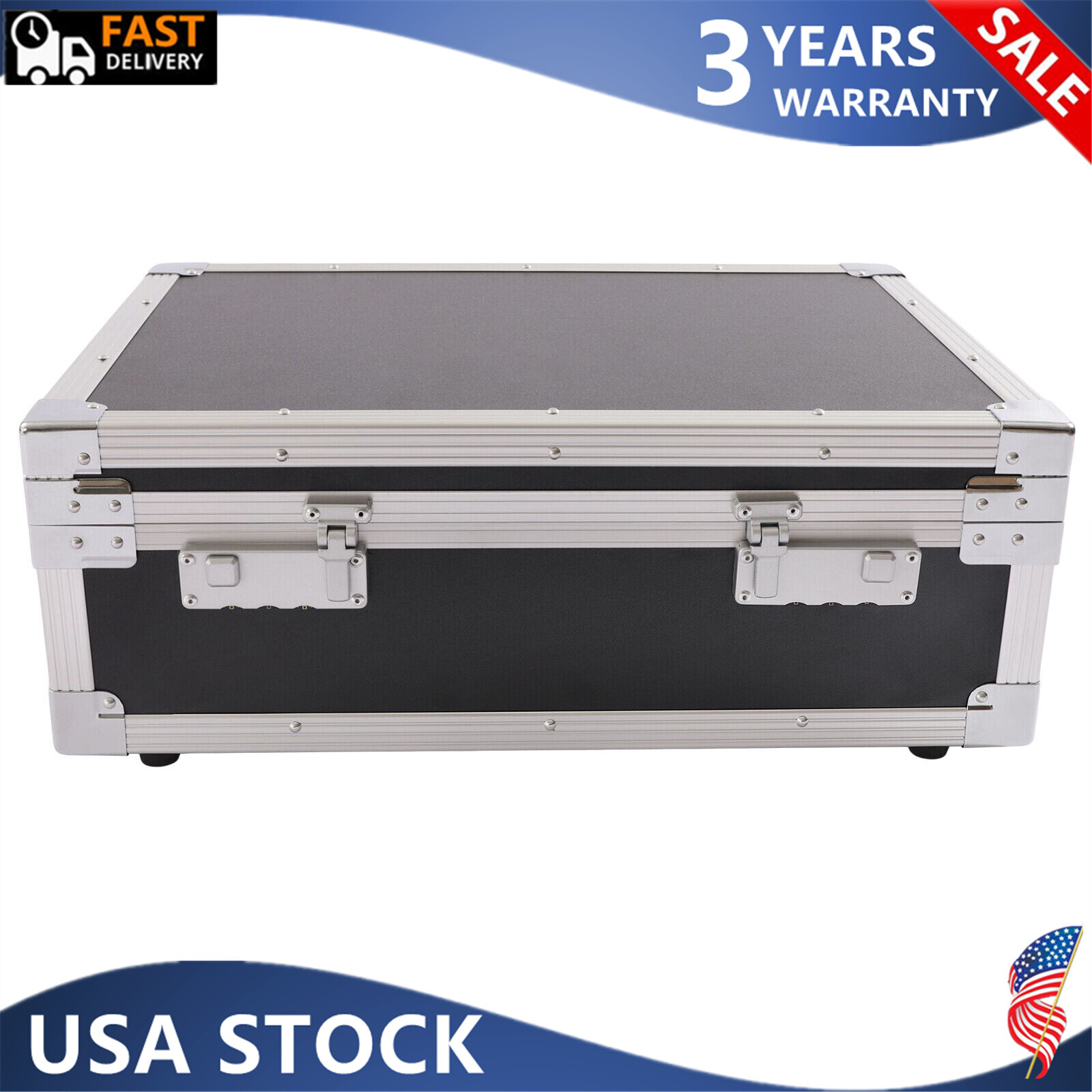 Aluminum Combination Lock Pistol Gun Case Hard Storage Carry Case Hand Safe Box