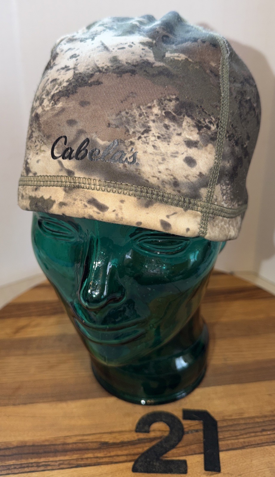 NWOT CABELAS CAMO POLY-SPANDEX BEANIE , One Size Fits Most . Never Worn 27