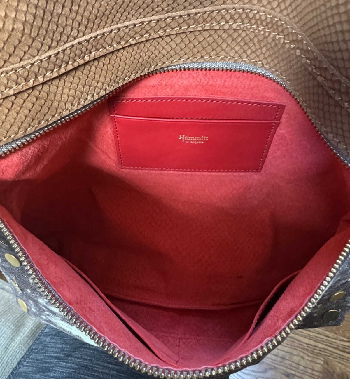 Hammitt VIP Medium Crossbody clutch spotted smoke