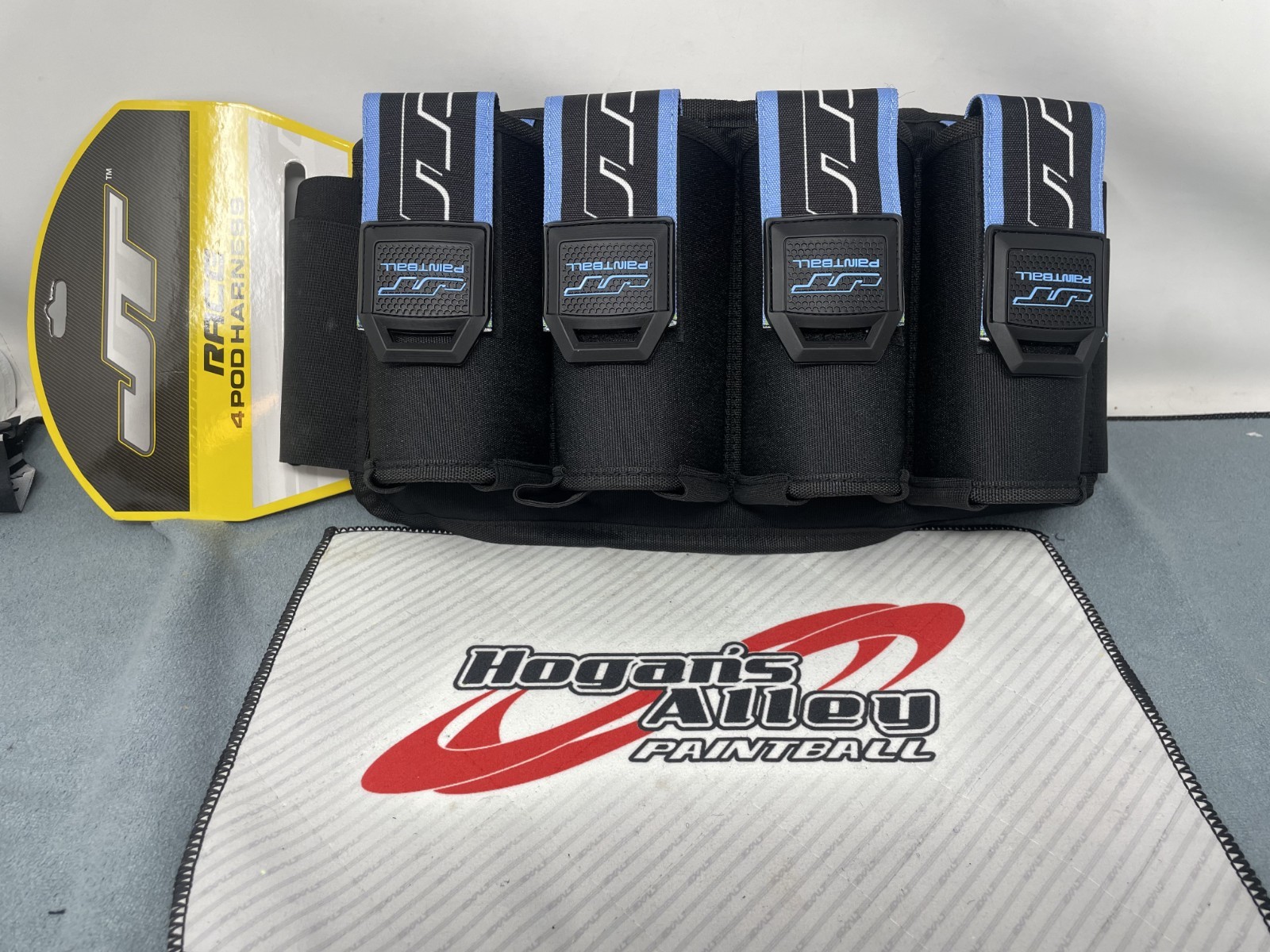 JT Race 4 Pod Paintball Pack/Harness (Aquamarine)