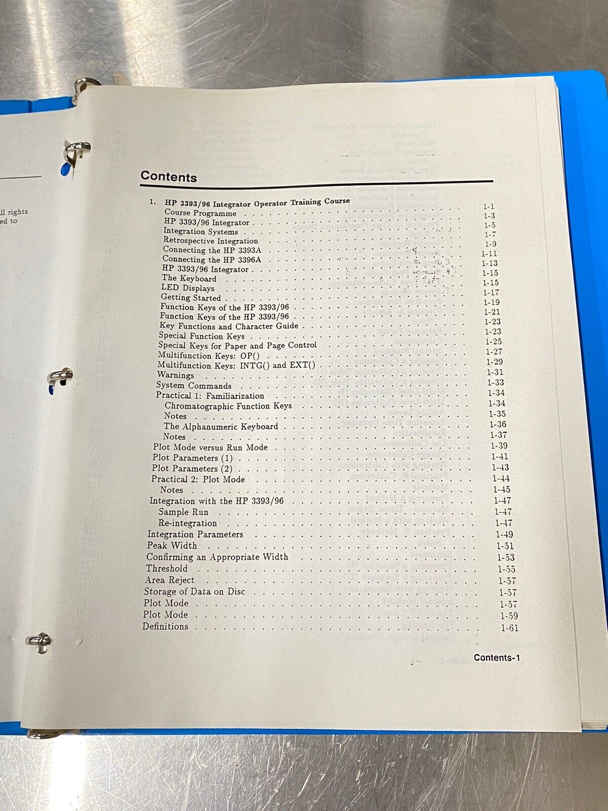 Hewlett Packard HP 393/96 Integrator Operator - Users Guide / Instruction Manual