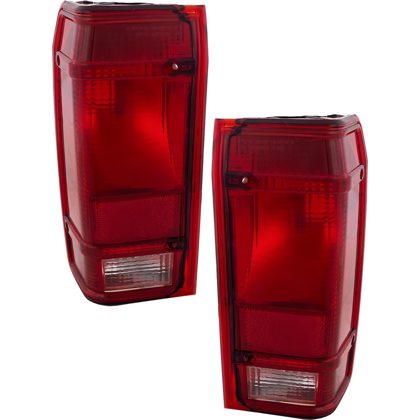 Halogen Tail Light Set For 1983-1990 Ford Ranger Clear & Red Lens 2Pcs