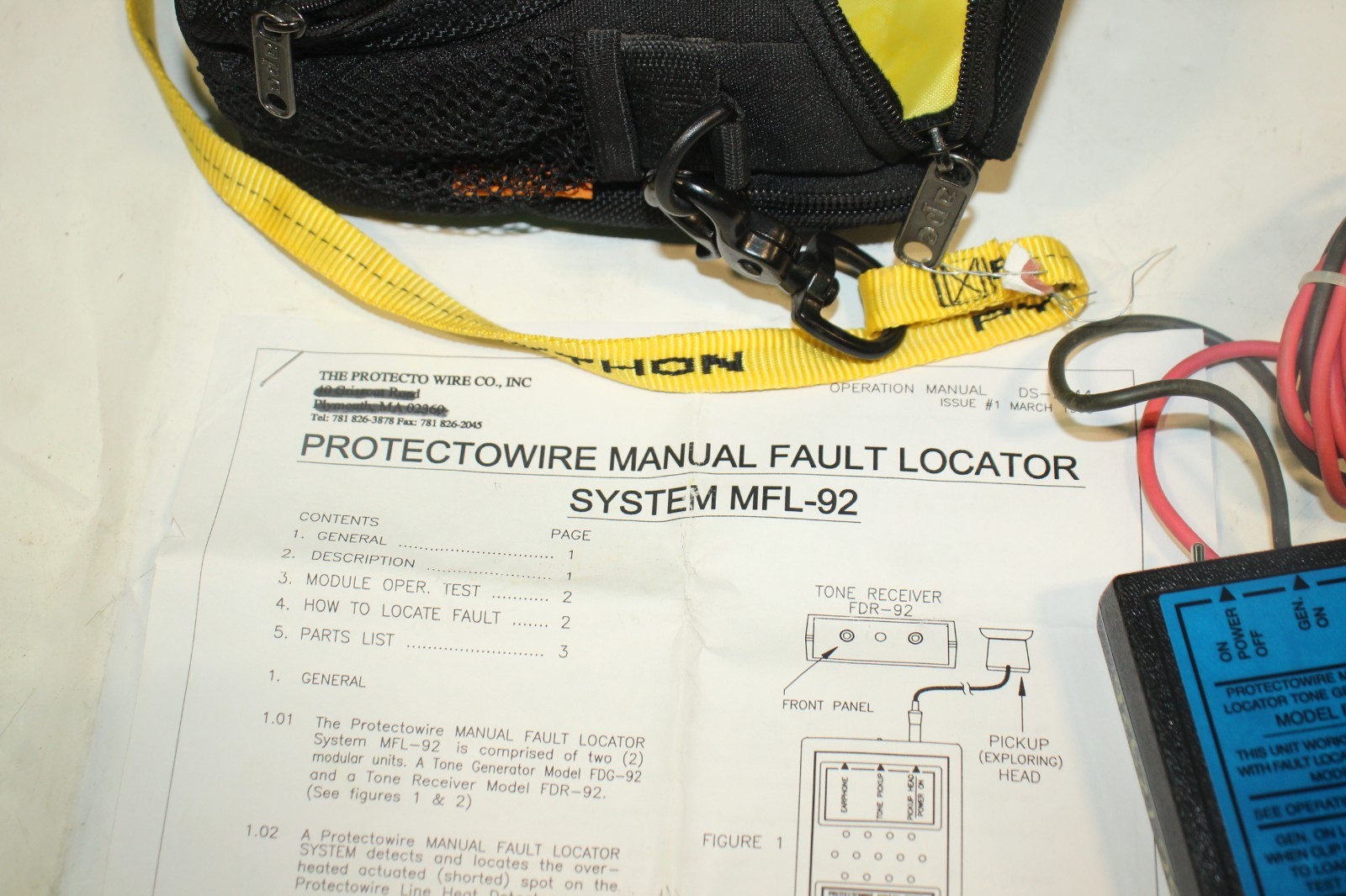 Protectowire Manual Fault Locator System MFL-92