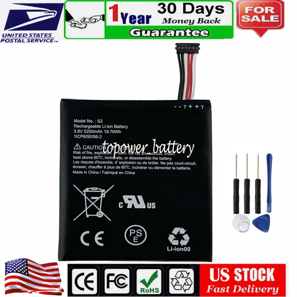 S2 (6-Pin)Battery For Ring Video Doorbell 2nd Generation 5UM5E5–2020 release