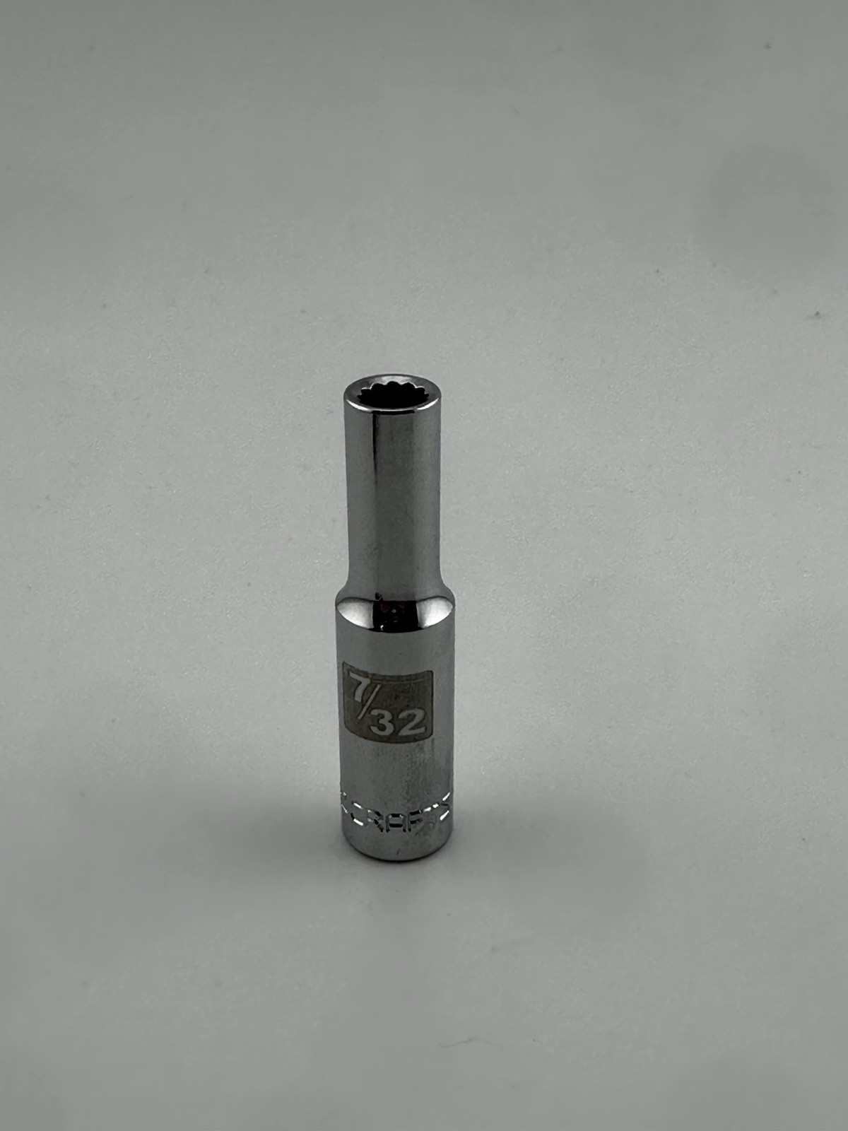 Craftsman 7/32" Deep Well Socket 12 Point 1/4" Drive 50611. Easy Read. 303