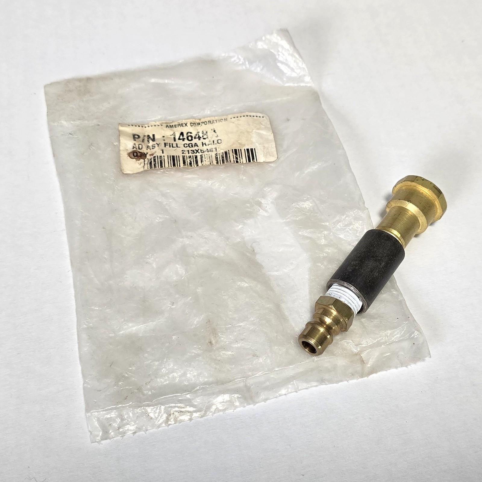Amerex 14648A AD ASY Fill CGA HALO Fitting Assembly - Used