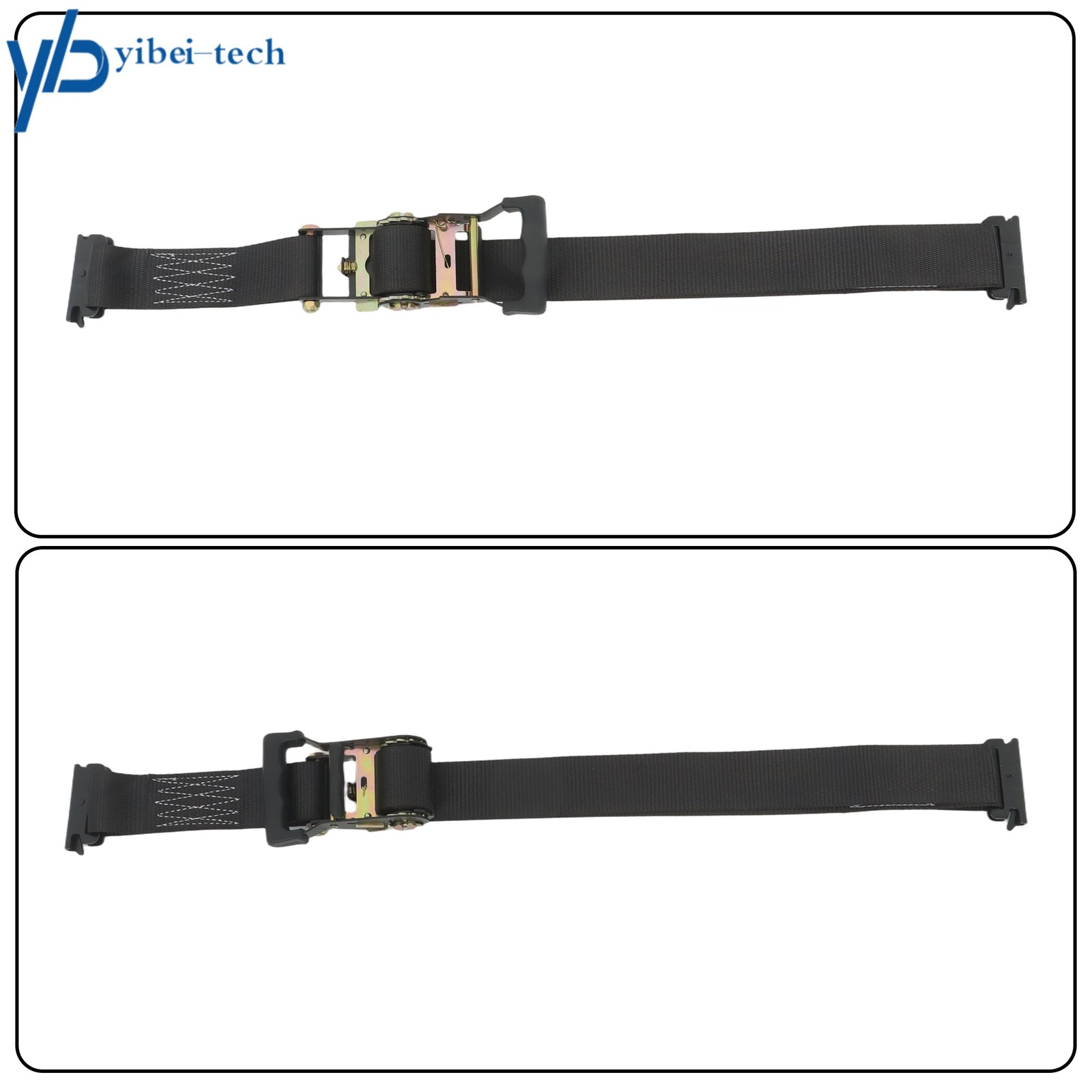 1 Pack Wheel Chock Tie Down E Track System 6' Black Ratchet Straps For Trailers