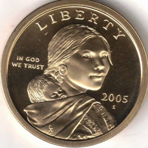 2005-S San Francisco Proof Sacajawea Dollar Coin!