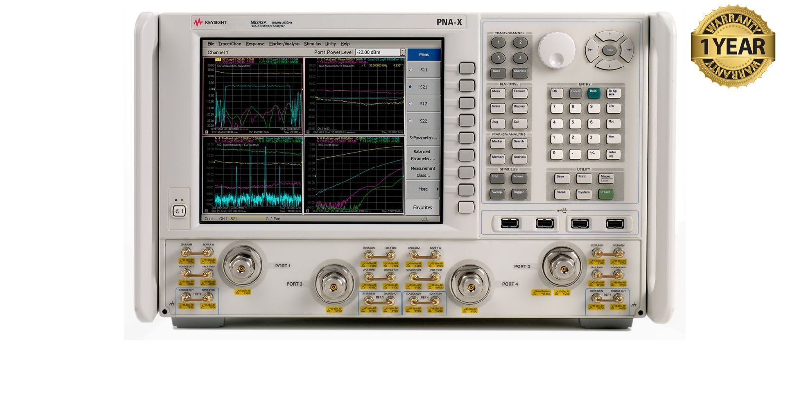 Keysight Agilent N5242A 26.5GHz PNA-X Network Analyzer N5242B