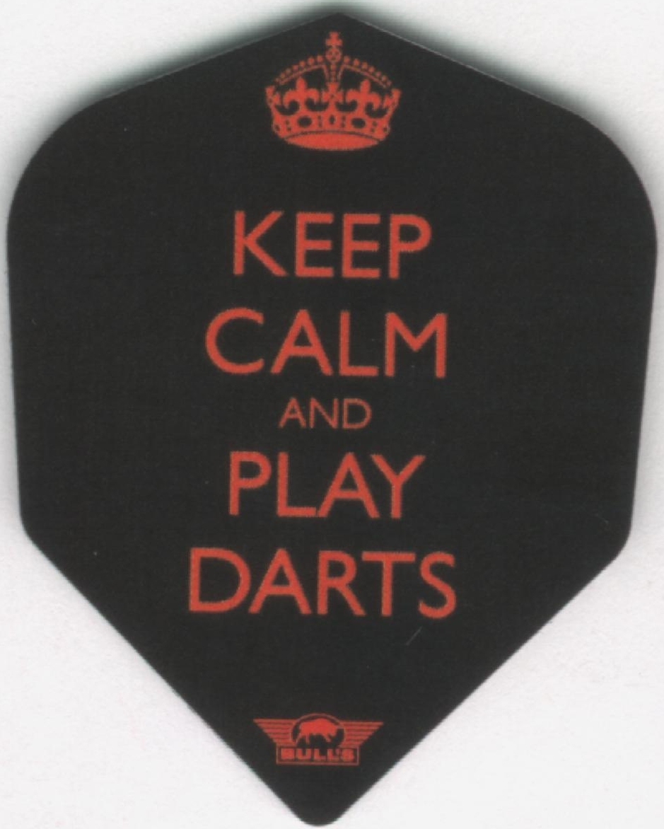 "Keep Calm and Play Darts" Dart Flights: 3 per set