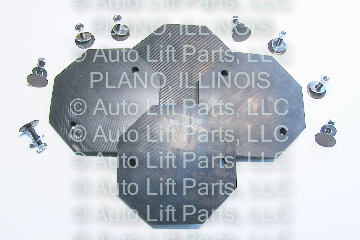 6-PLY Rubber Arm Pads for TP9KF TP9KAF TP9KAC TP11KAC 2-Post Lift  / Set of 4
