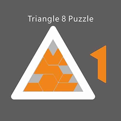 Jigsaw Puzzles Trangle 8 Very Difficult Burning Brain Wave Trangle 8 Pieces