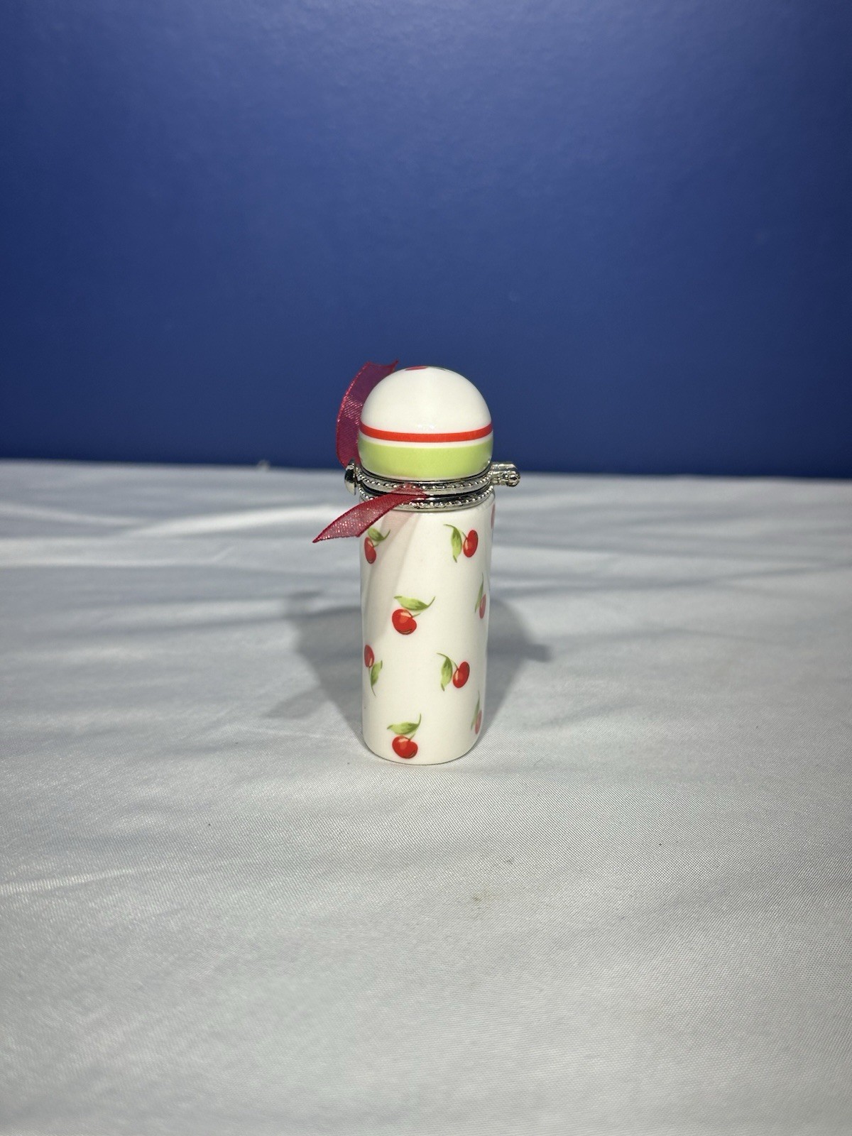 Hallmark Bezel Hinged Lid Trinket Box Cherries