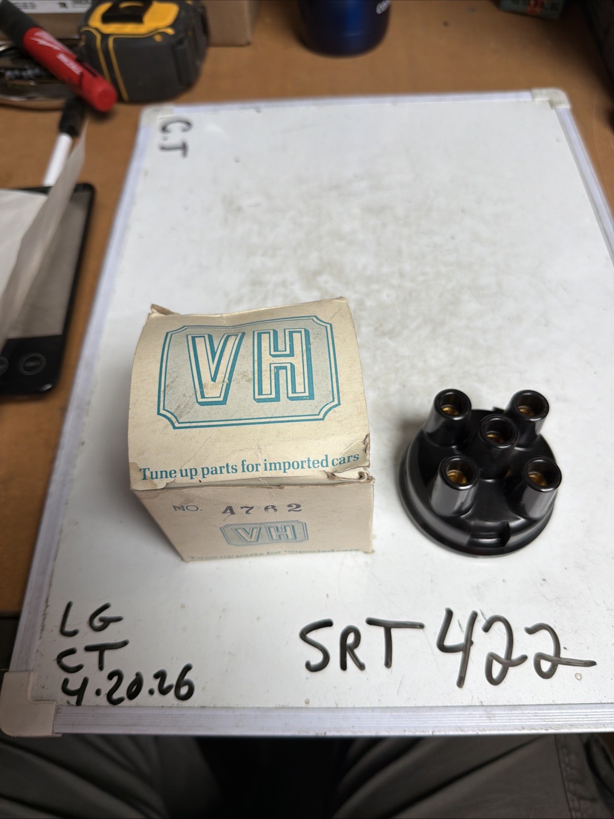 VH Tune Up Parts 4762 Distributor Cap (May Come In Different Color)
