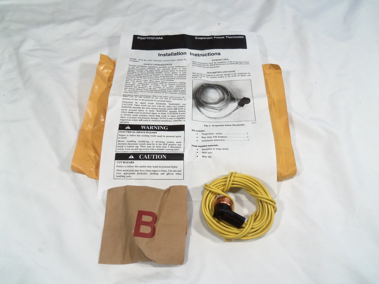 Carrier Evap Freeze Kit KSAFT0101AAA #81