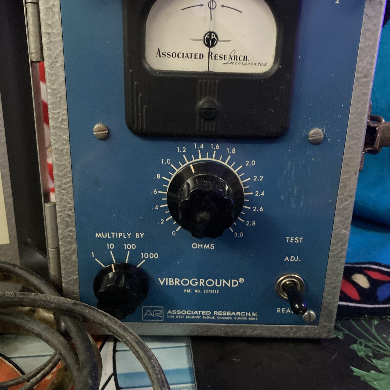 Vibroground Model 255 - Ground Resistance Meter - Associated Research - Untested