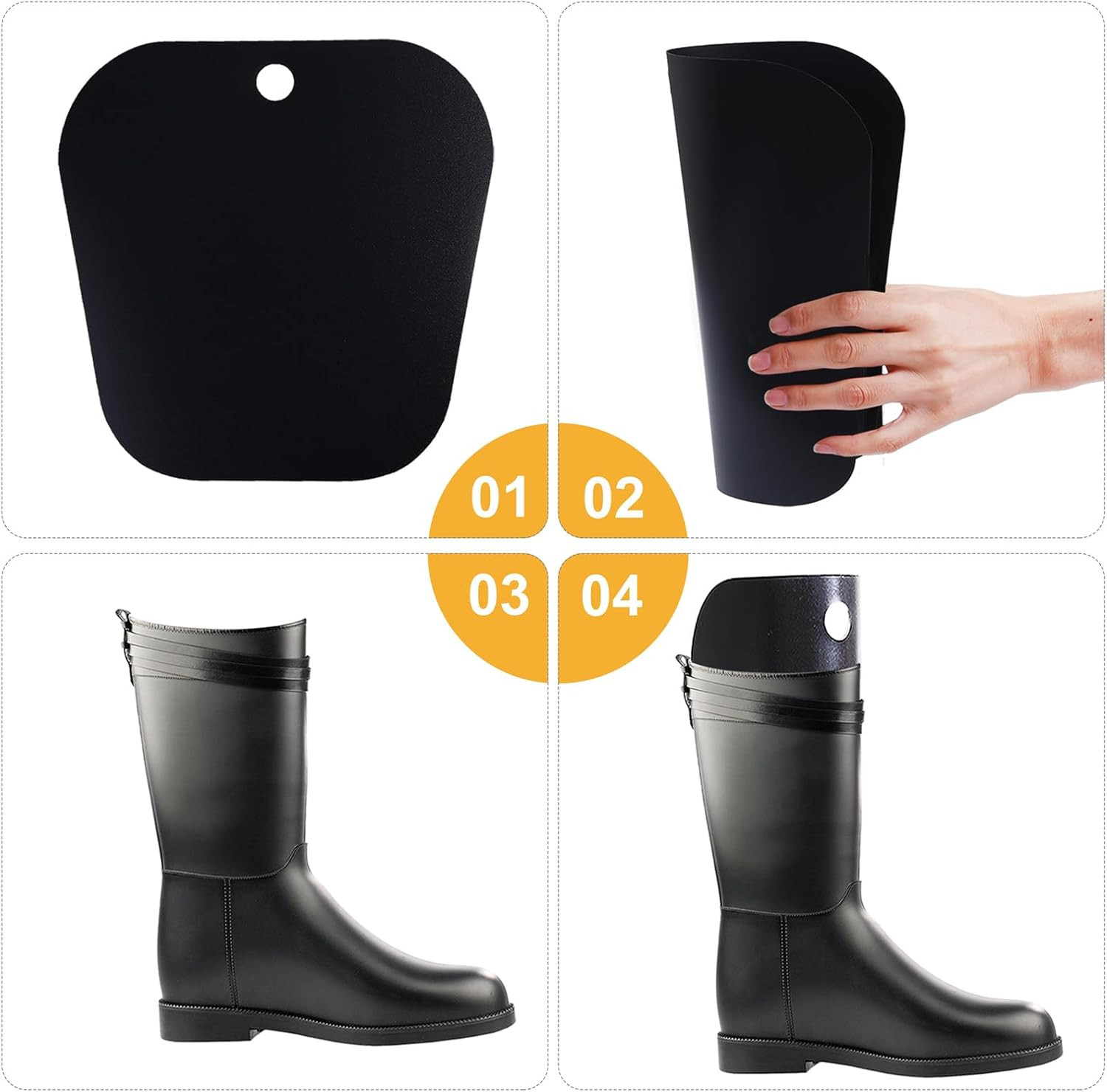6 Pack (3 Pairs) Reusable Boots Tall Support Boot Shapers Form Inserts for Preve