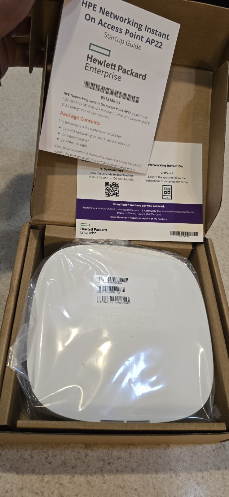 Hpe Networking Instant On APIN0505 AP-22 US Access Point