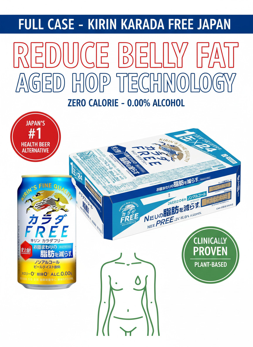 Kirin Karada Free 0.00% Alcohol Beer 24 Can Set Aged Hop extract for Weight Loss