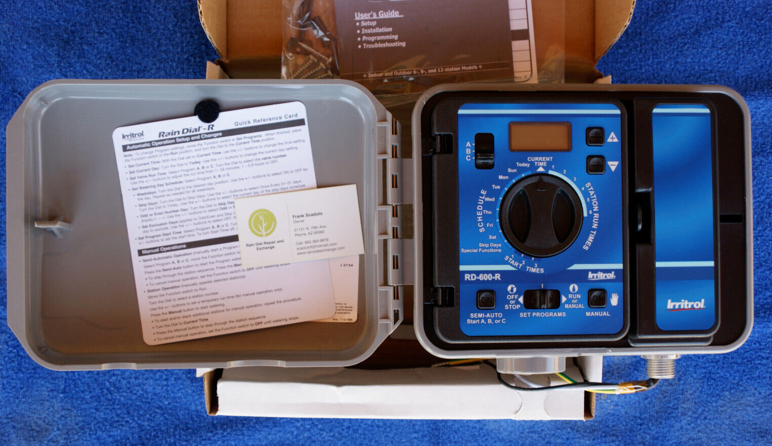 NEW EXTERIOR Irritrol / Hardie Rain Dial RD-600 R / RD-600 EXT SYS-5yr WARRANTY.
