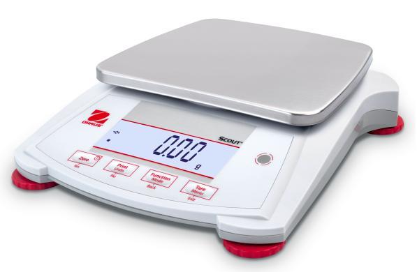 Ohaus SPX2202 Scout Lab Balance, Jewelry Sale 2200 g x 0.01 g,AC Adapter
